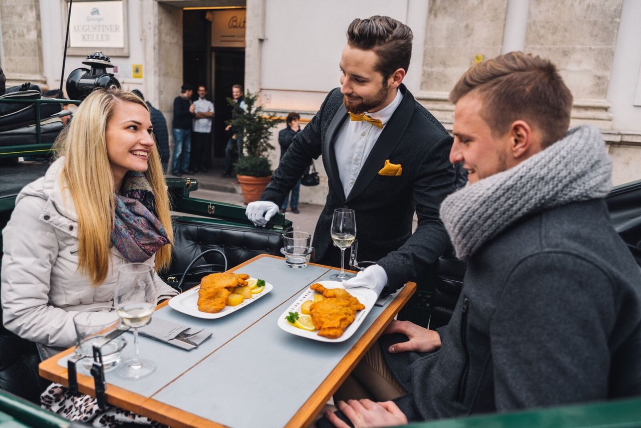 Experience a Unique way to Enjoy the sights and cuisine of Vienna with our friends at Riding Dinner